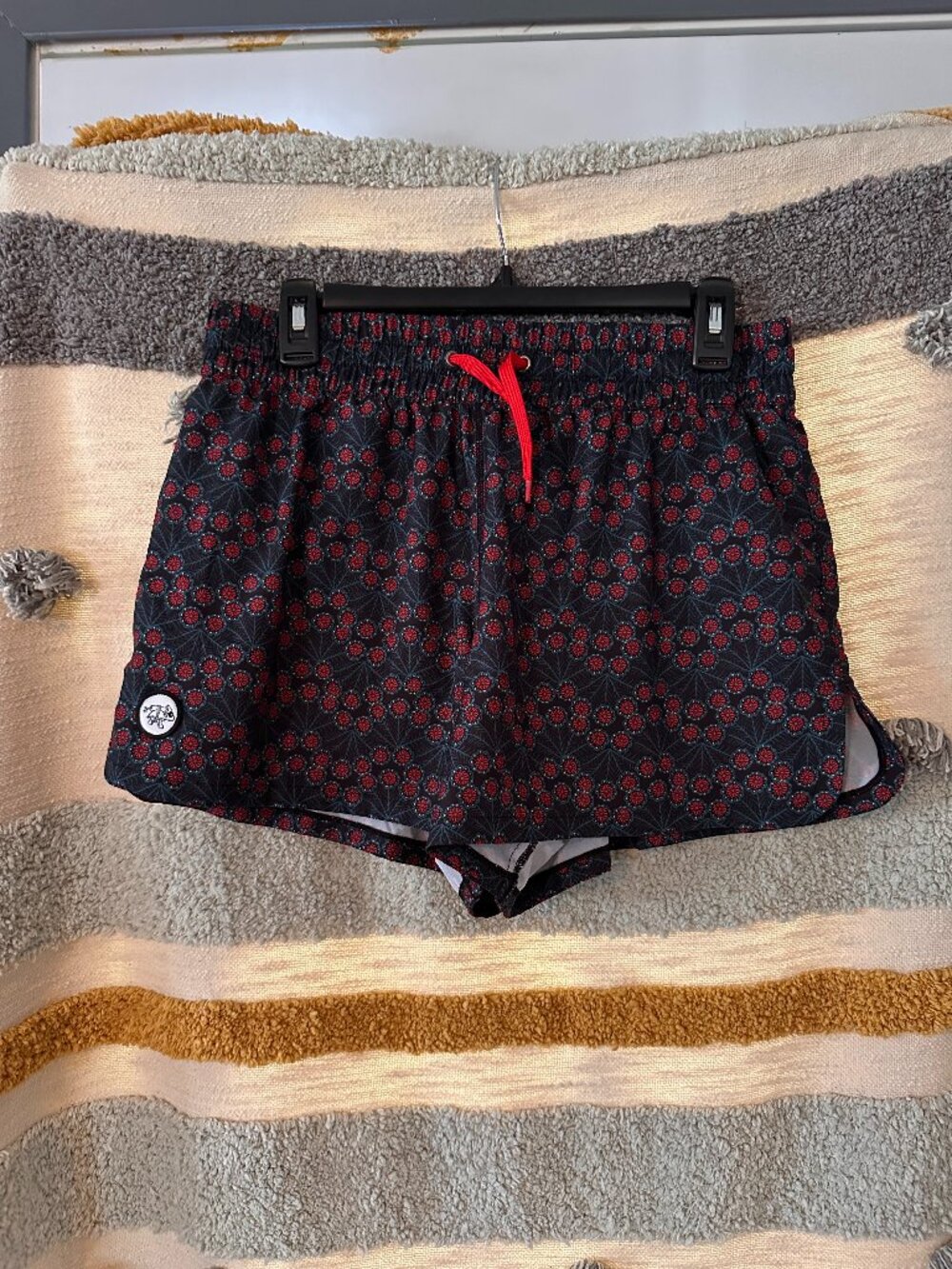 North Wales Running Company Women's Essential Running Shorts Floral Print Size L